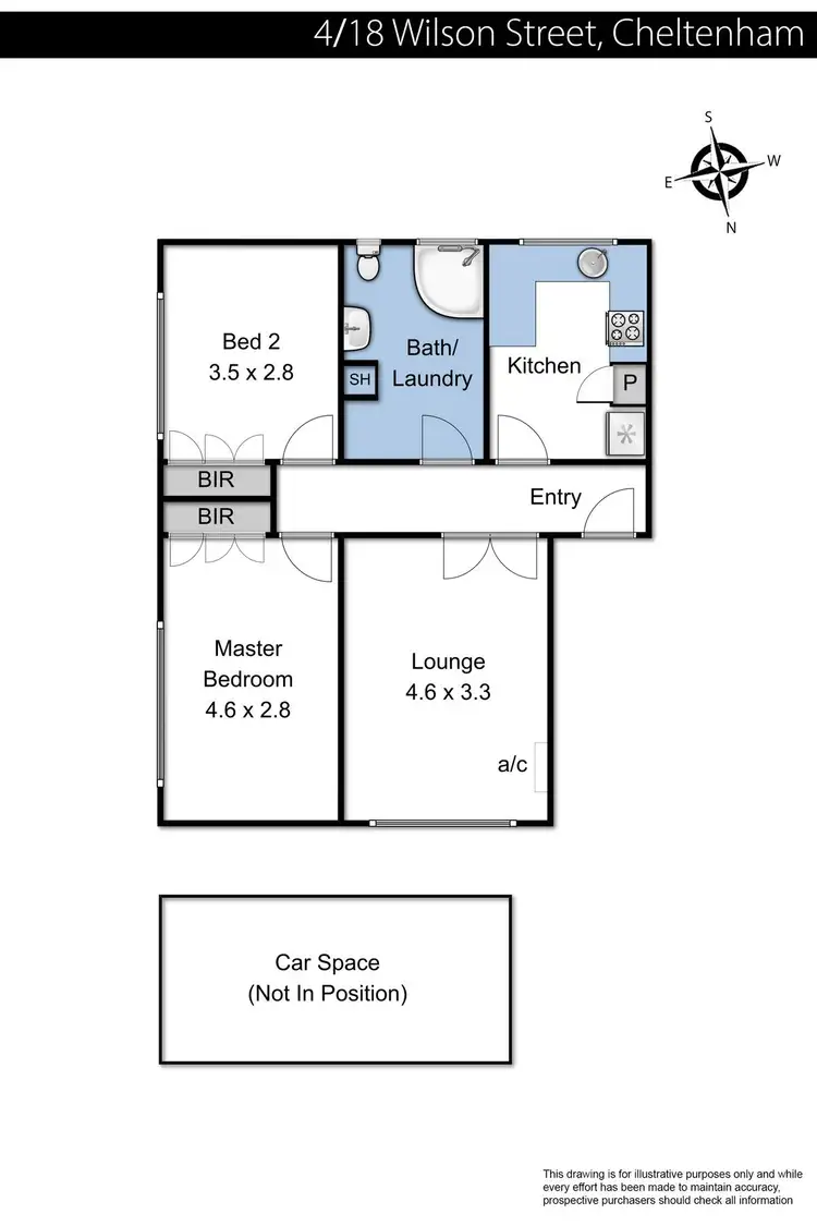 Floorplan of Homely unit listing, 4/81 Wilson Street, Cheltenham VIC 3192