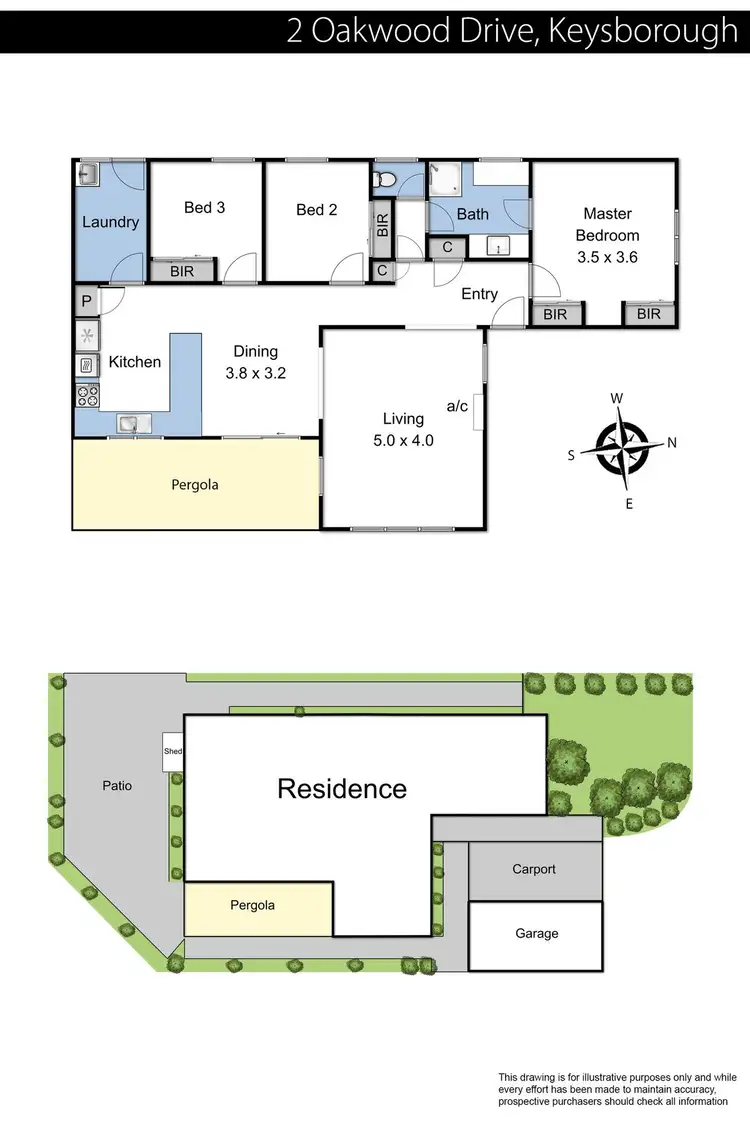 Floorplan of Homely house listing, 2 Oakwood Drive, Keysborough VIC 3173