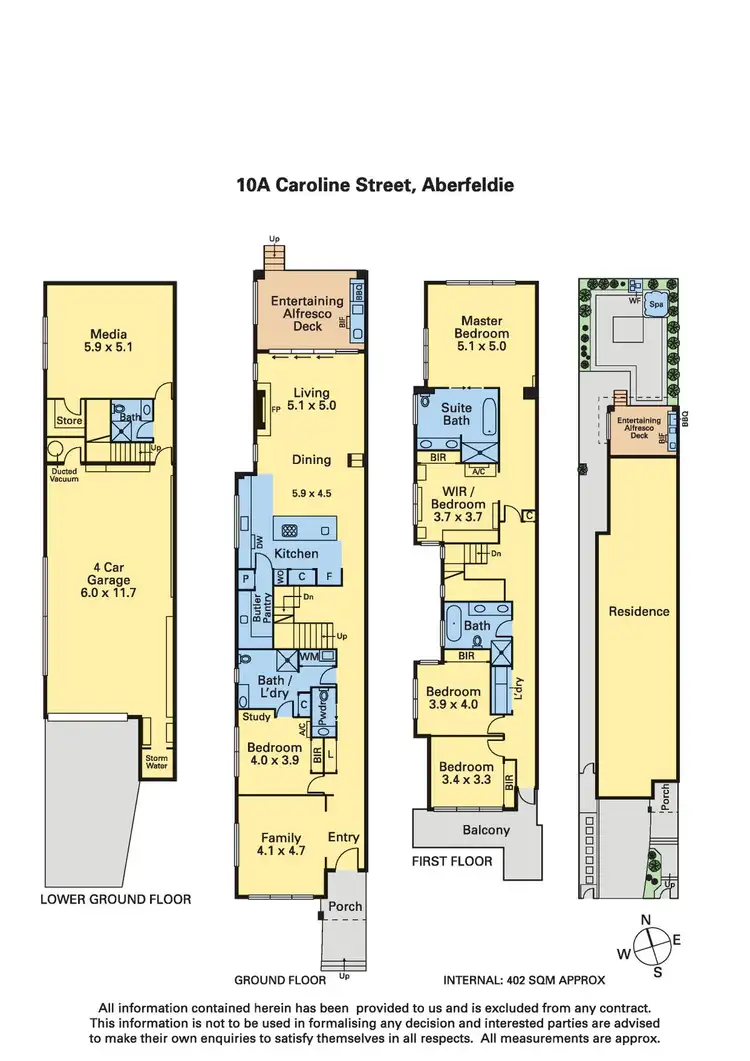 Floorplan of Homely house listing, 10A Caroline Street, Aberfeldie VIC 3040