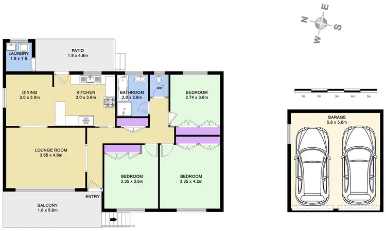 Floorplan of Homely house listing, 10 Fenwick Crescent, Whitebridge NSW 2290