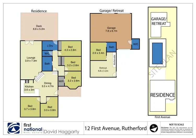 Floorplan of Homely house listing, 12 First Avenue, Rutherford NSW 2320