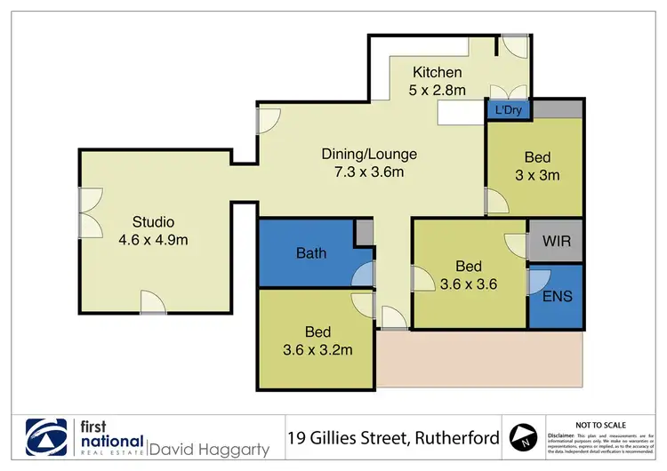 Floorplan of Homely house listing, 19 Gillies Street, Rutherford NSW 2320