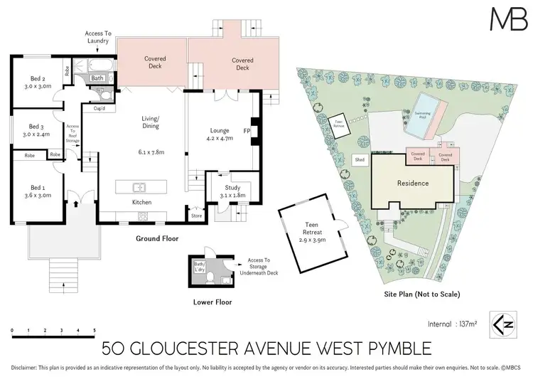 Floorplan of Homely house listing, 50 Gloucester Avenue, West Pymble NSW 2073