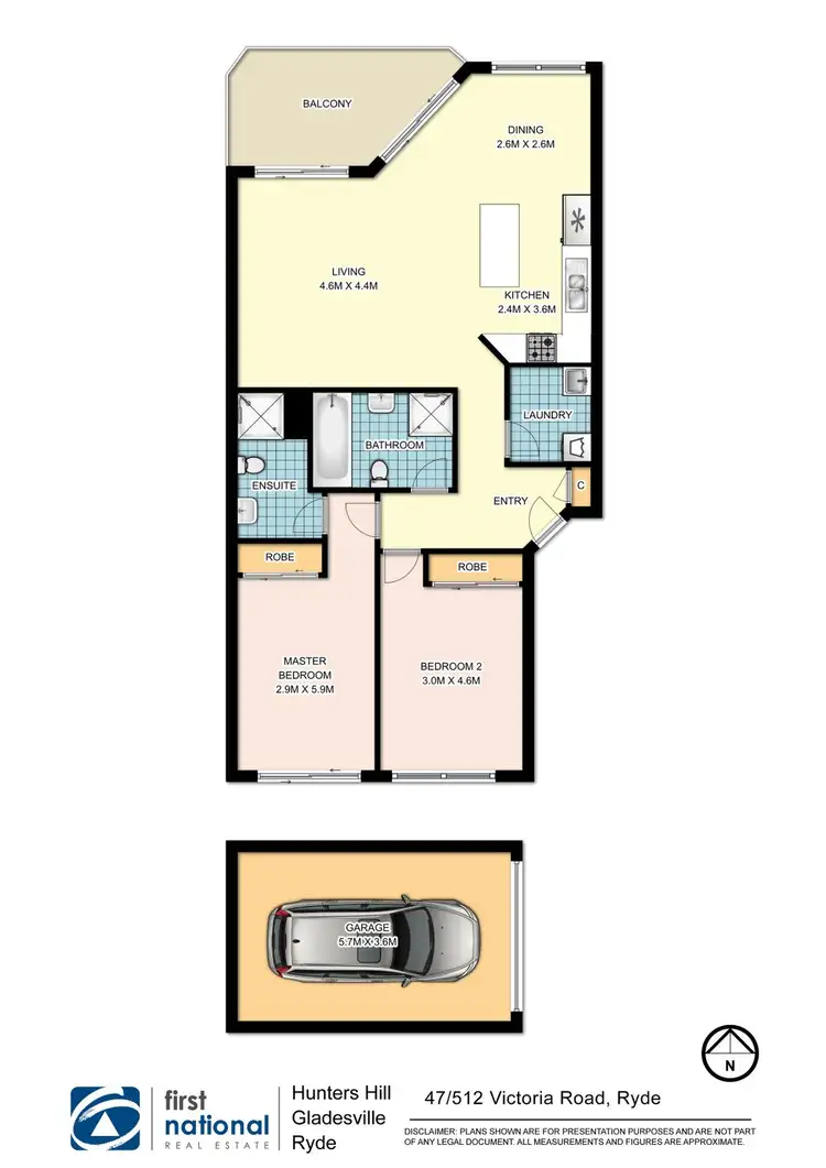 Floorplan of Homely apartment listing, 47/512 Victoria Road, Ryde NSW 2112