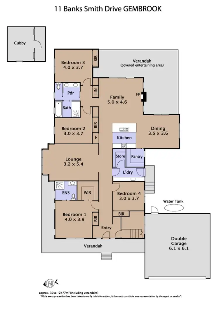 Floorplan of Homely house listing, 11 Banks-Smith Drive, Gembrook VIC 3783