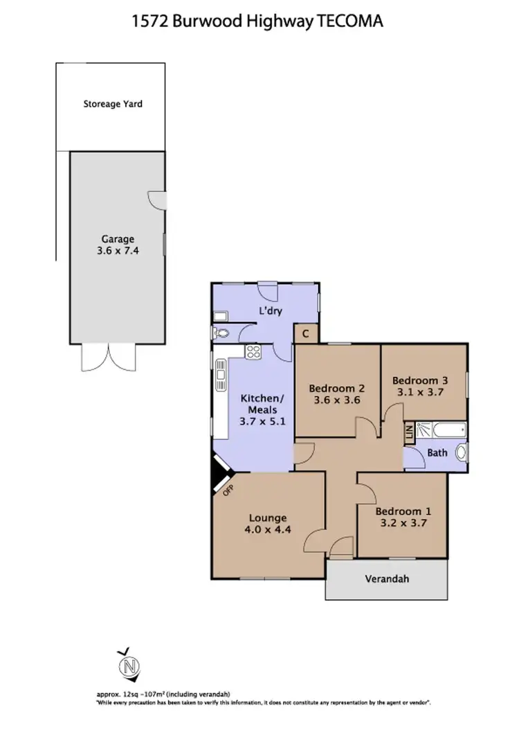 Floorplan of Homely house listing, 1572 Burwood Highway, Tecoma VIC 3160