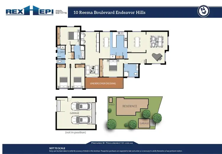 Floorplan of Homely house listing, 10 Reema Boulevard, Endeavour Hills VIC 3802