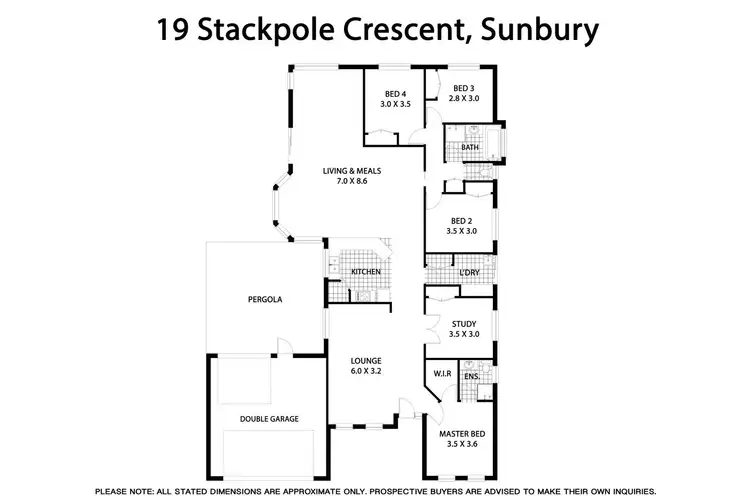 Floorplan of Homely house listing, 19 Stackpole Crescent, Sunbury VIC 3429