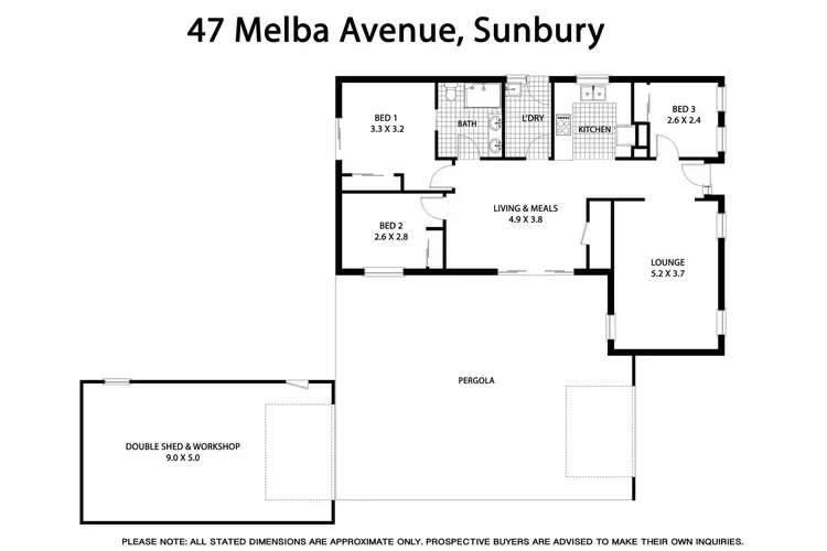 Floorplan of Homely house listing, 47 Melba Avenue, Sunbury VIC 3429