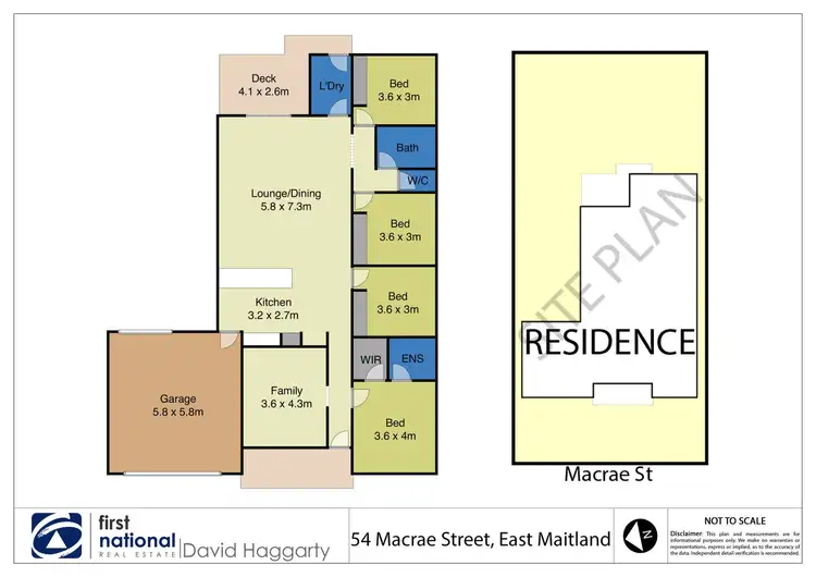 Floorplan of Homely house listing, 54 Macrae Street, East Maitland NSW 2323