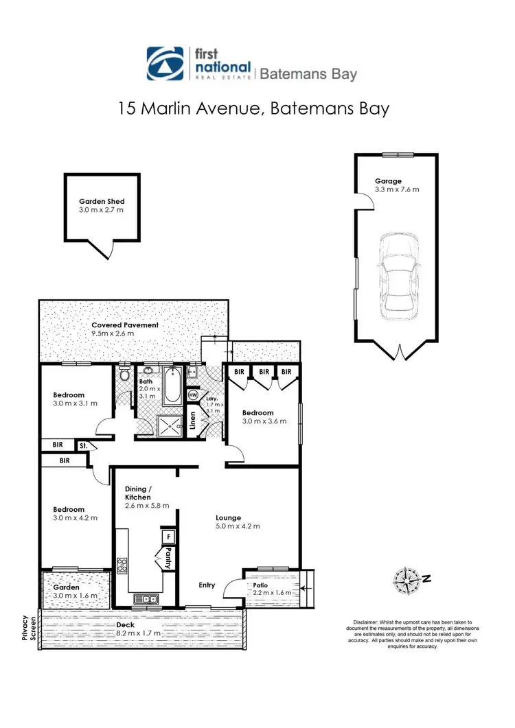 Floorplan of Homely house listing, 15 Marlin Avenue, Batemans Bay NSW 2536