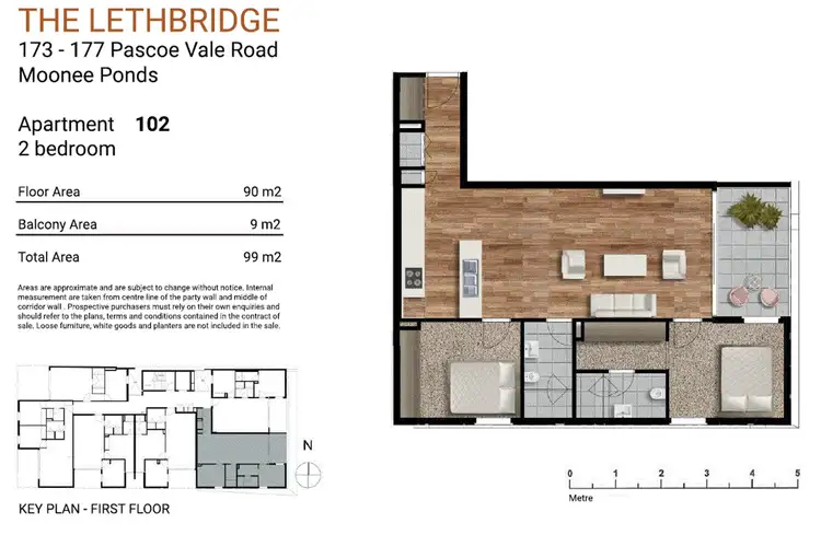 Floorplan of Homely apartment listing, 102/21 Lethbridge Street, Moonee Ponds VIC 3039