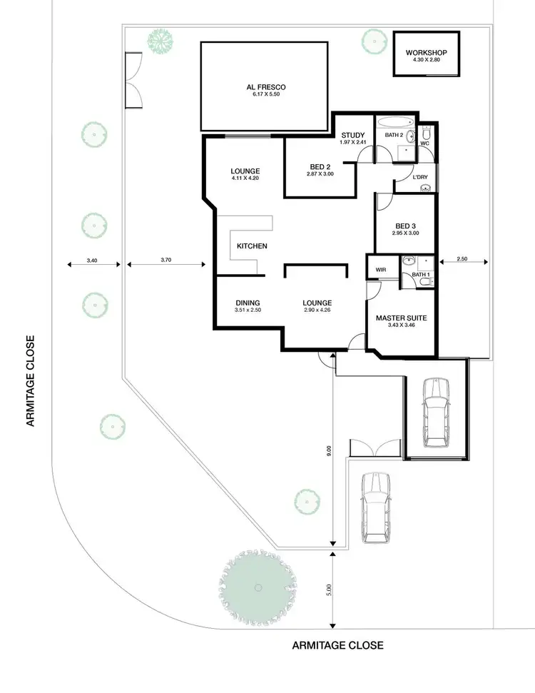 Floorplan of Homely house listing, 6 Armitage Close, South Guildford WA 6055