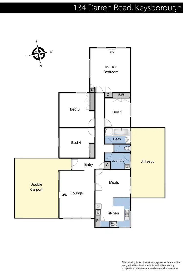 Floorplan of Homely house listing, 134 Darren Road, Keysborough VIC 3173