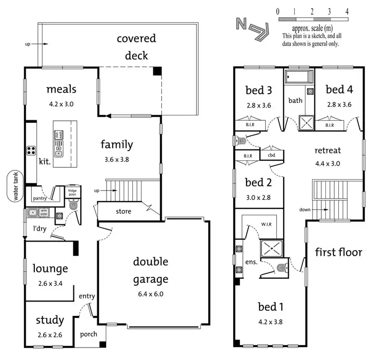 Floorplan of Homely house listing, 1 One Tree Lane, Montrose VIC 3765