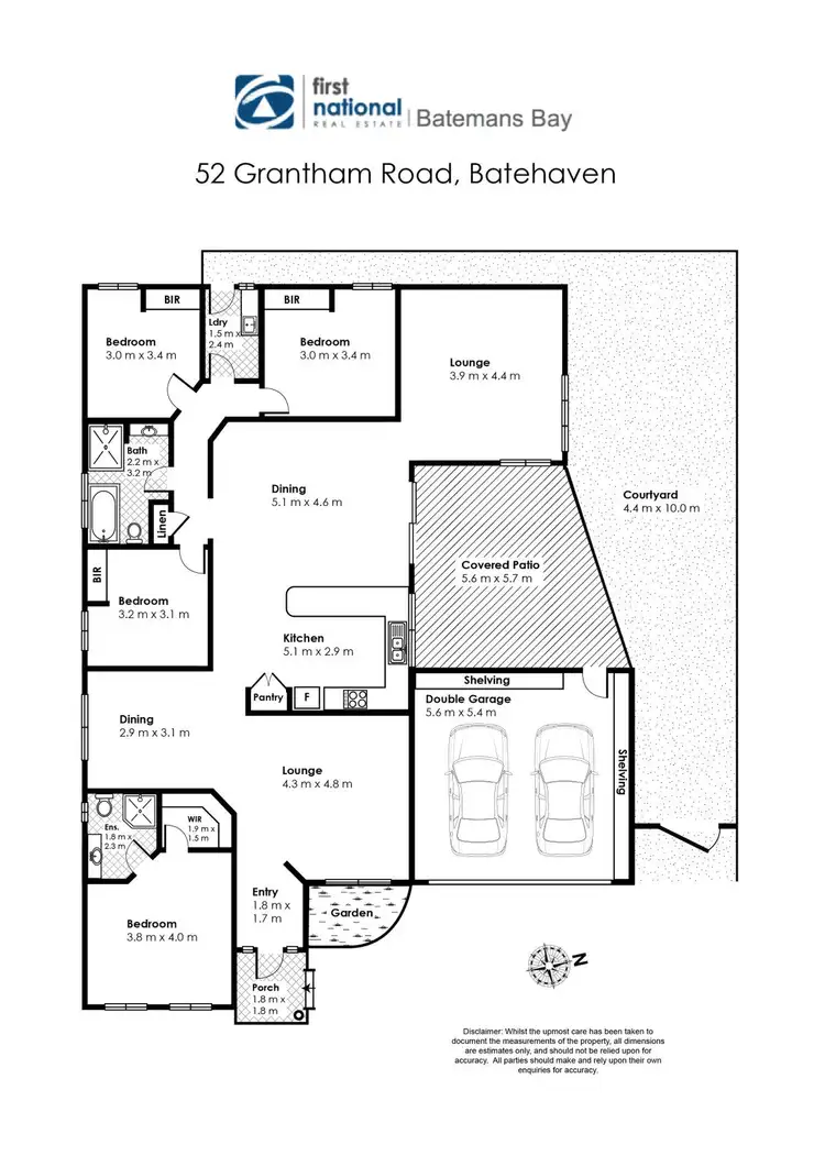 Floorplan of Homely house listing, 52 Grantham Road, Batehaven NSW 2536