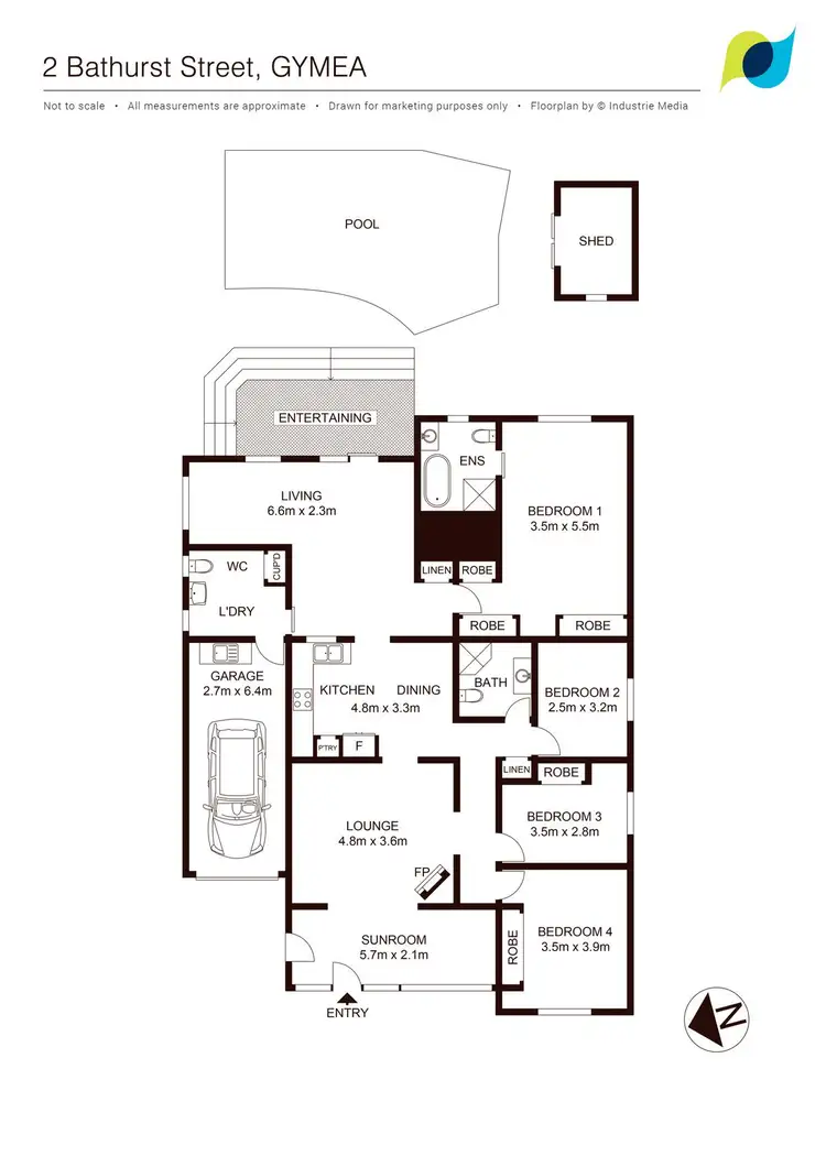 Floorplan of Homely house listing, 2 Bathurst Street, Gymea NSW 2227