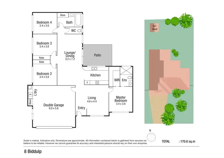 Floorplan of Homely house listing, 8 Biddulp Court, Kirwan QLD 4817