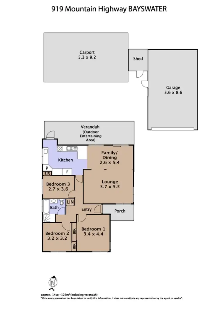 Floorplan of Homely house listing, 919 Mountain Highway, Bayswater VIC 3153