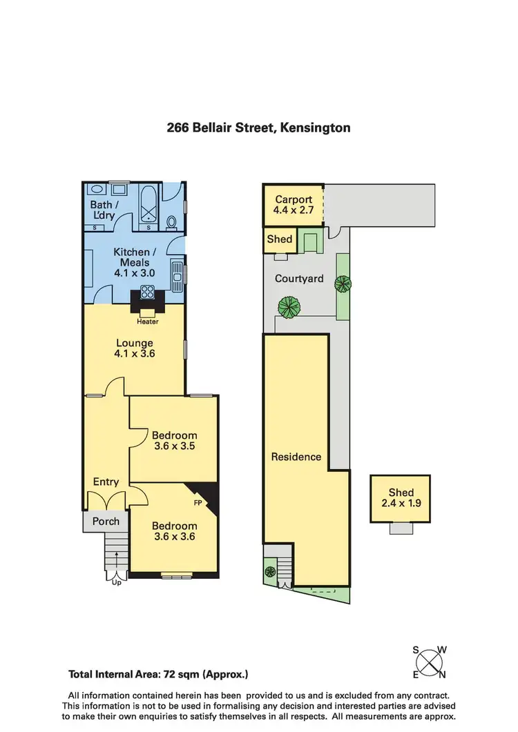 Floorplan of Homely house listing, 266 Bellair Street, Kensington VIC 3031