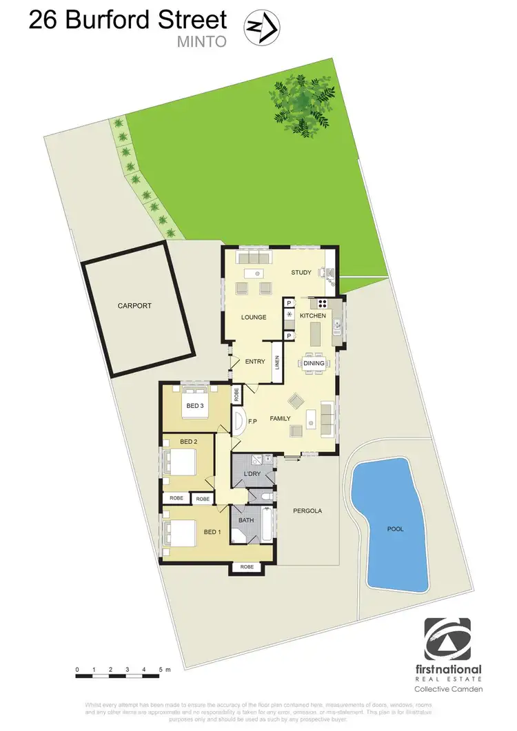 Floorplan of Homely house listing, 26 Burford Street, Minto NSW 2566