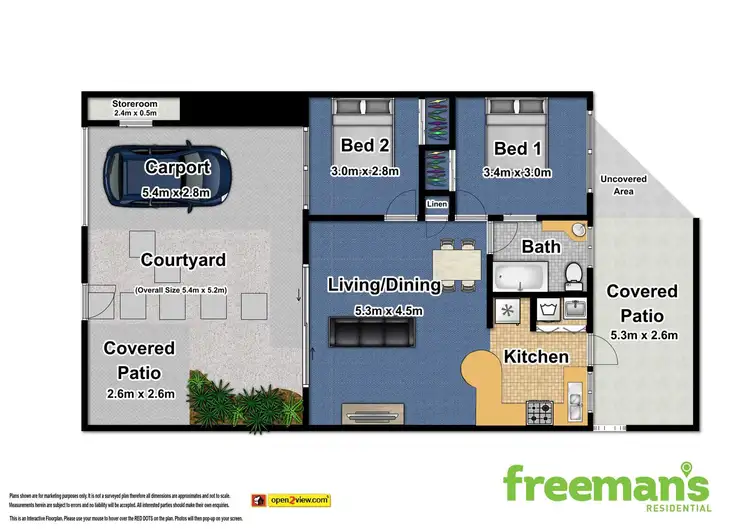 Floorplan of Homely semi-detached listing, 6/91 Hoare Street, Manunda QLD 4870