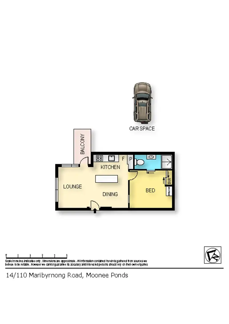 Floorplan of Homely apartment listing, 14/110 Maribyrnong Road, Moonee Ponds VIC 3039