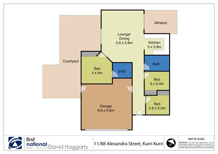 Floorplan of Homely villa listing, 11/88 Alexandra Street, Kurri Kurri NSW 2327