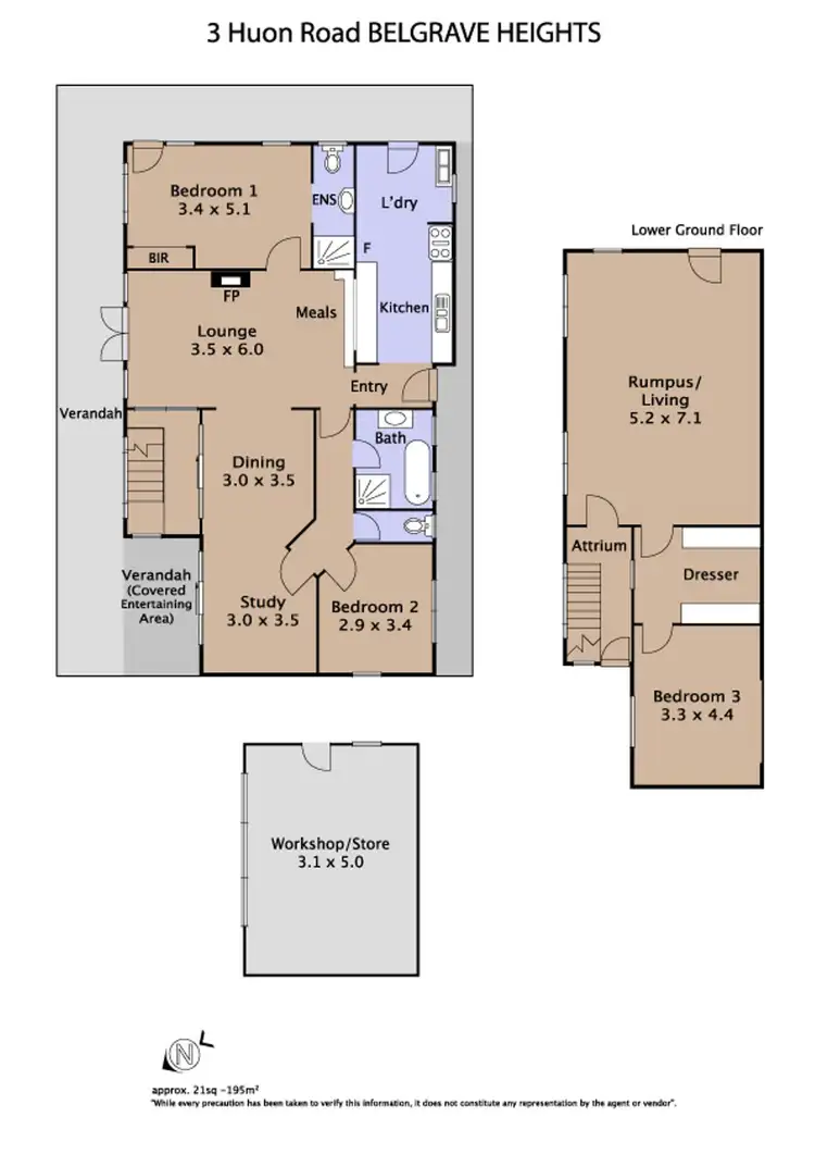 Floorplan of Homely house listing, 3 Huon Road, Belgrave Heights VIC 3160