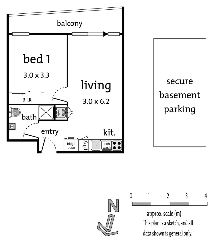 Floorplan of Homely apartment listing, 306A/1-19 Colombo Street, Mitcham VIC 3132