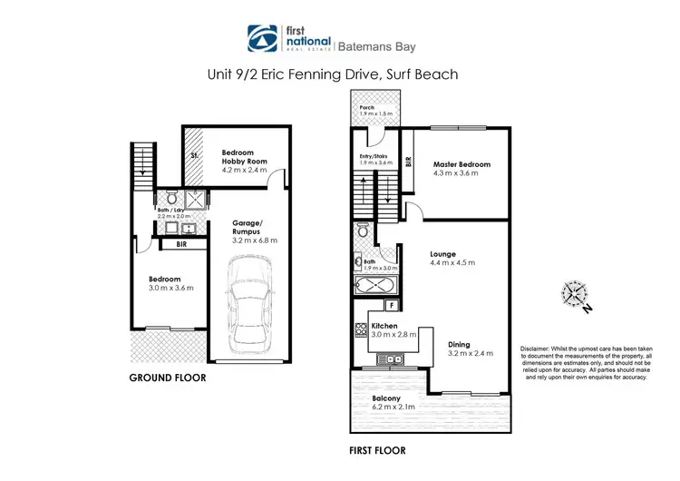 Floorplan of Homely unit listing, 9/2 Eric Fenning Drive, Surf Beach NSW 2536