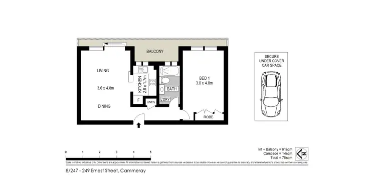 Floorplan of Homely apartment listing, 8/247-249 Ernest Street, Cammeray NSW 2062