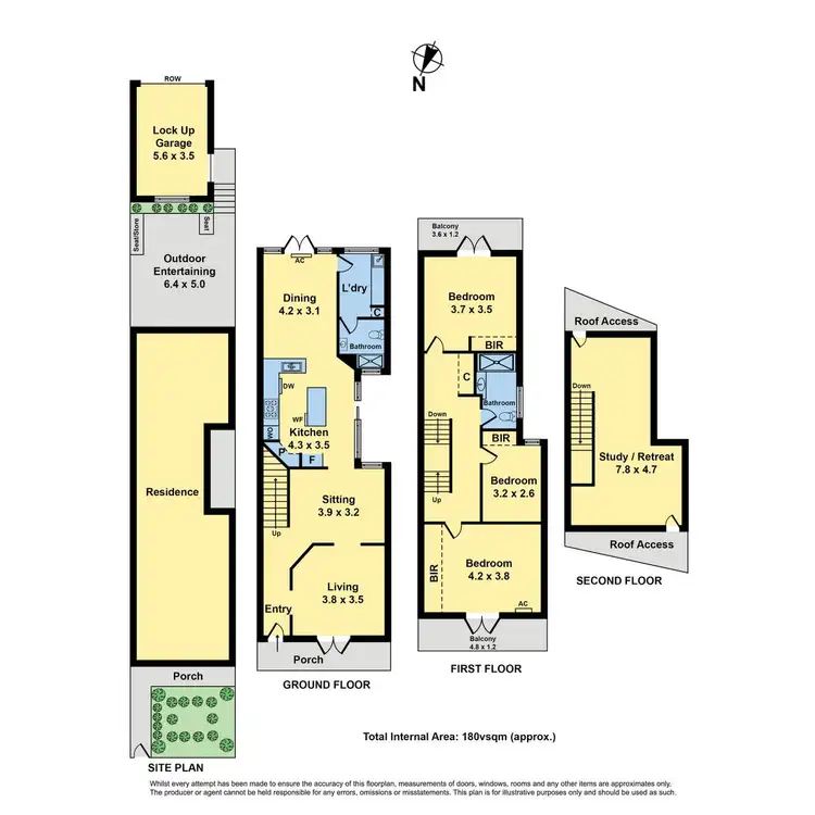Floorplan of Homely townhouse listing, 9 Bendall Street, Kensington VIC 3031