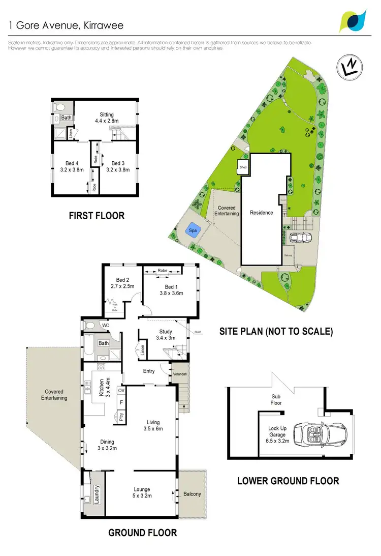 Floorplan of Homely house listing, 1 Gore Avenue, Kirrawee NSW 2232