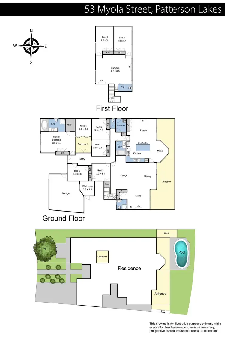 Floorplan of Homely house listing, 53 Myola Street, Patterson Lakes VIC 3197