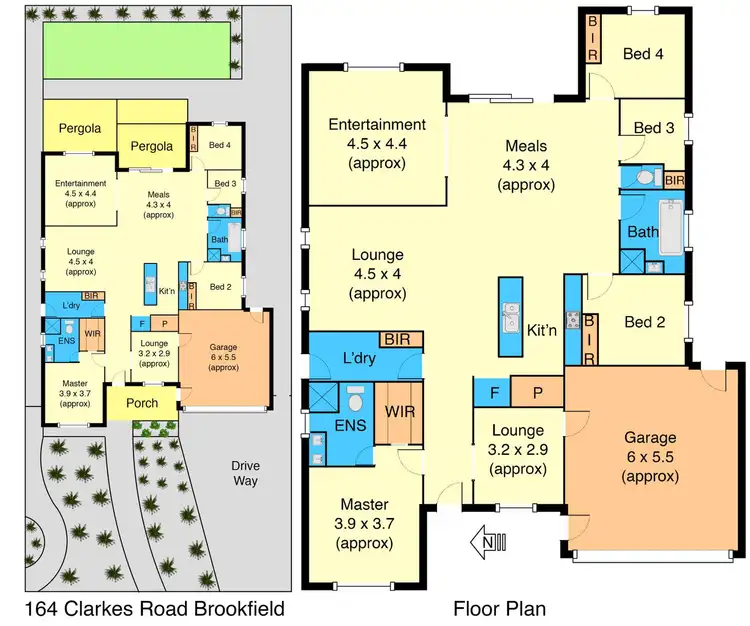 Floorplan of Homely house listing, 164 Clarkes Road, Brookfield VIC 3338