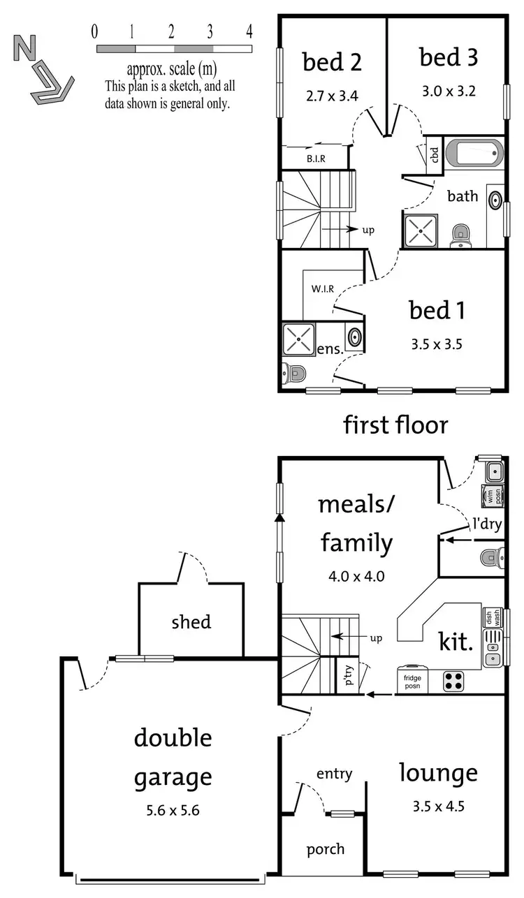 Floorplan of Homely townhouse listing, 266 Mt Dandenong Road, Croydon VIC 3136