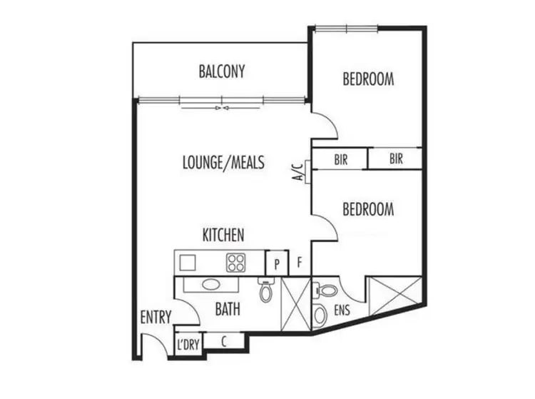 Floorplan of Homely apartment listing, 506/673 La Trobe Street, Docklands VIC 3008