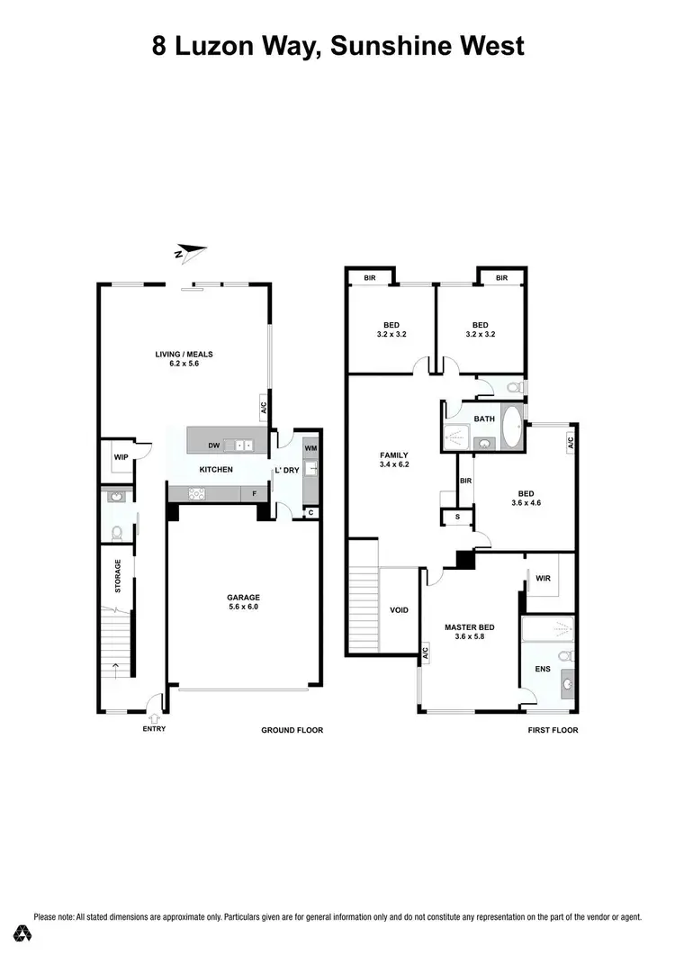 Floorplan of Homely house listing, 8 Luzon Way, Sunshine West VIC 3020