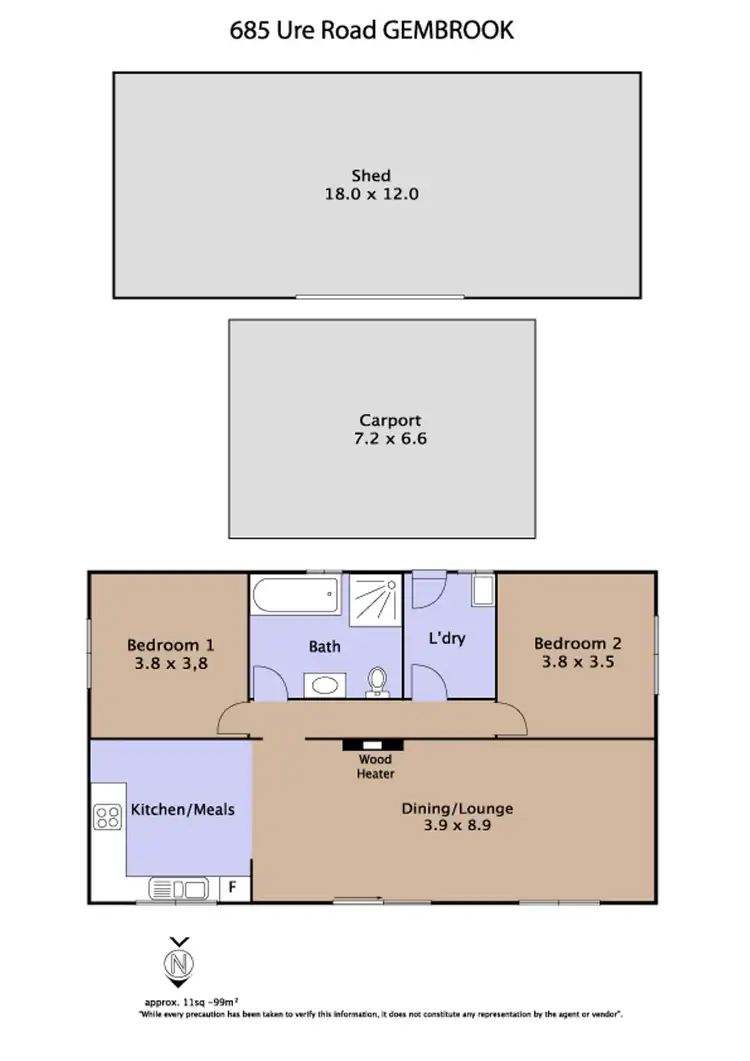 Floorplan of Homely house listing, 685 Ure Road, Gembrook VIC 3783