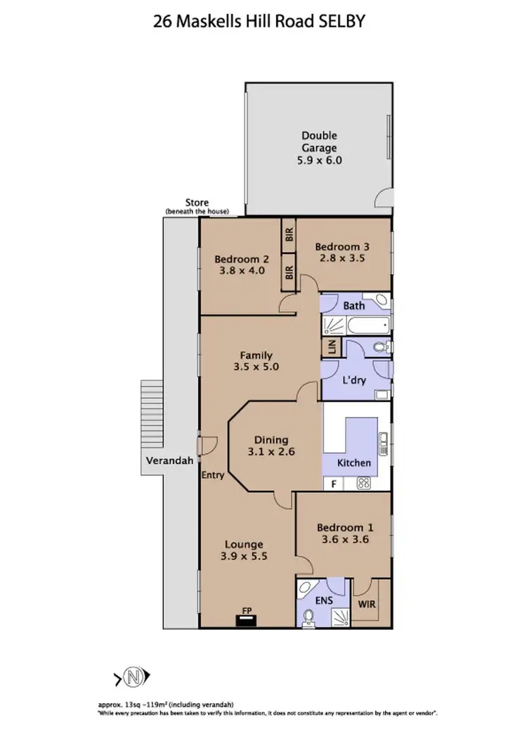 Floorplan of Homely house listing, 26 Maskells Hill Road, Selby VIC 3159