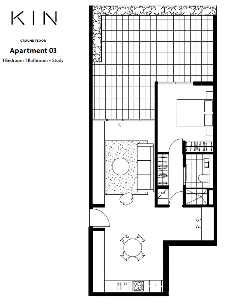 Floorplan of Homely apartment listing, G03/324 Pascoe Vale Road, Essendon VIC 3040