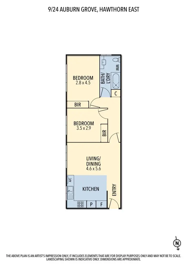 Floorplan of Homely apartment listing, 9/24 Auburn Grove, Hawthorn East VIC 3123