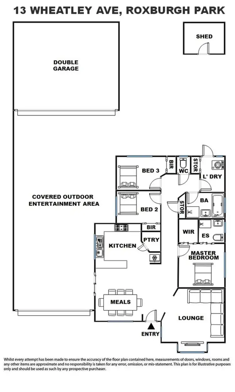 Floorplan of Homely house listing, 13 Wheatley Avenue, Roxburgh Park VIC 3064