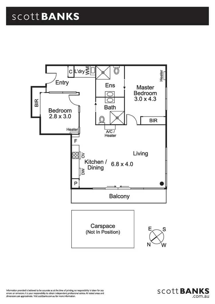 Floorplan of Homely apartment listing, 203/38 Nott Street, Port Melbourne VIC 3207