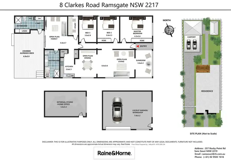 Floorplan of Homely house listing, 8 Clarkes Road, Ramsgate NSW 2217