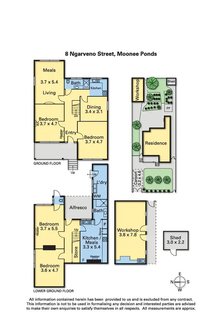 Floorplan of Homely house listing, 8 Ngarveno Street, Moonee Ponds VIC 3039