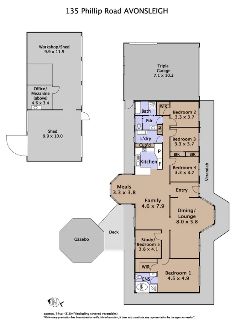 Floorplan of Homely house listing, 135 Phillip Road, Avonsleigh VIC 3782