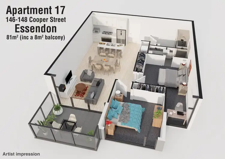Floorplan of Homely apartment listing, 17/146-148 Cooper Street, Essendon VIC 3040