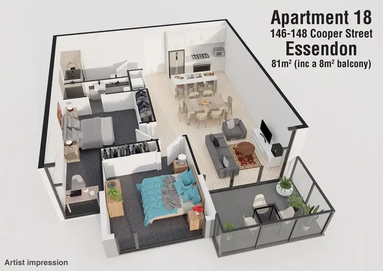 Floorplan of Homely apartment listing, 18/146-148 Cooper Street, Essendon VIC 3040